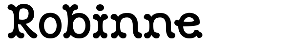 Robinne font preview